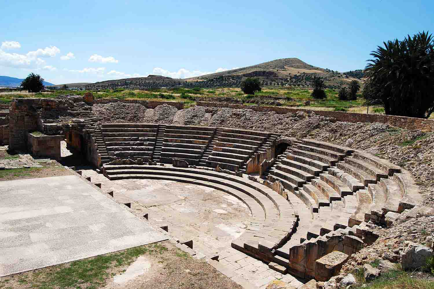 Amphitheatre at the Archaeological Site of Bulla Regia