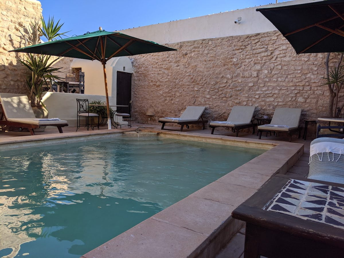 Outdoor Swimming Pool at the Dar Dhiafa Guesthouse