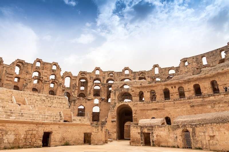 UNESCO World Heritage Site of El Jem Roman Coliseum