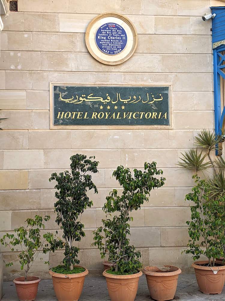 hotel royal victoria british embassy plaque