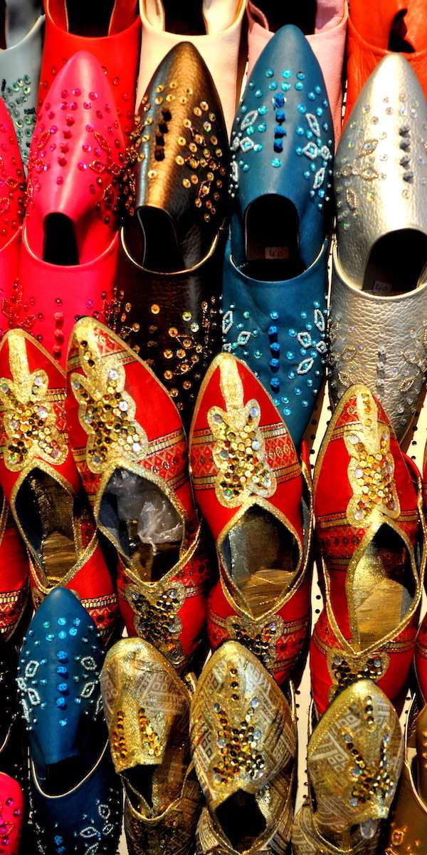 Tunisian Leather Shoes at the Souk