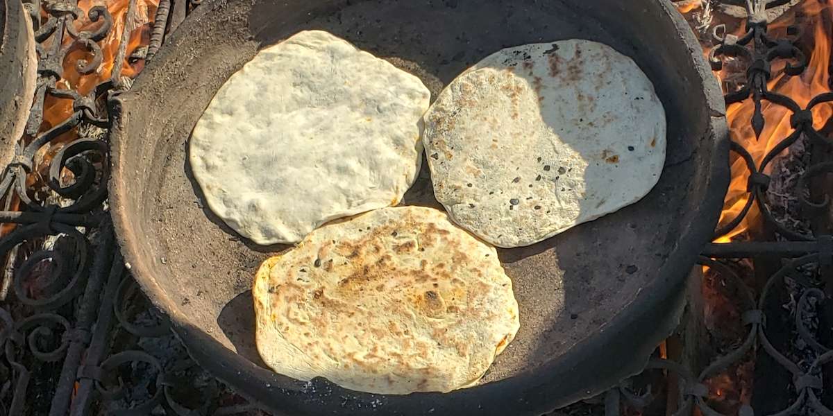 Fresh Matubgha also known as Berber Pizza
