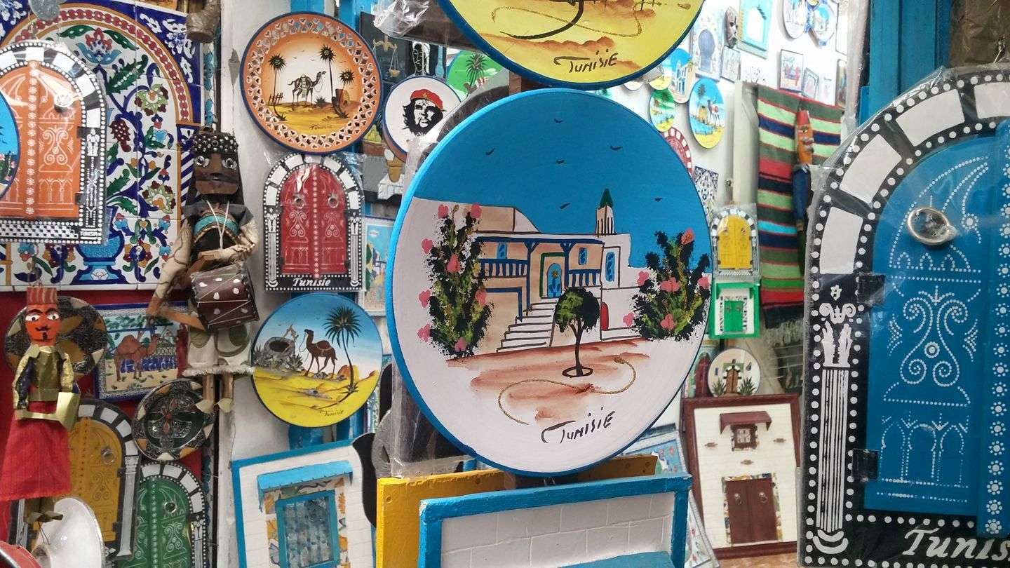 Souvenirs at the Tunis Medina
