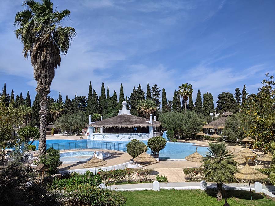 tunisia quarantine hotel balcony view